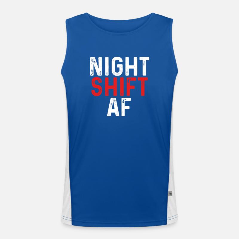 Nachtschicht af Funktionelles Kontrast-Tank Top für Männer 