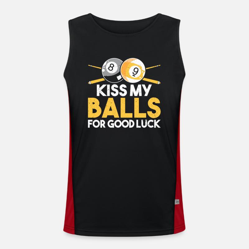 Snooker Pool Billard Funktionelles Kontrast-Tank Top für Männer 