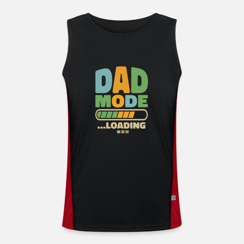 Dad - dad mode … loading Funktionelles Kontrast-Tank Top für Männer 