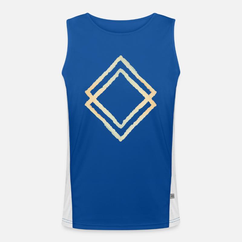 Geo Loop Men's Functional Contrast Tank Top 