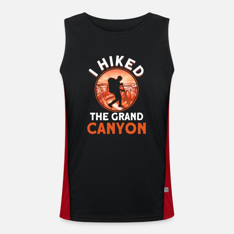 Camping Wandergeschenk Camper Hiker Outdoor Funktionelles Kontrast-Tank Top für Männer 