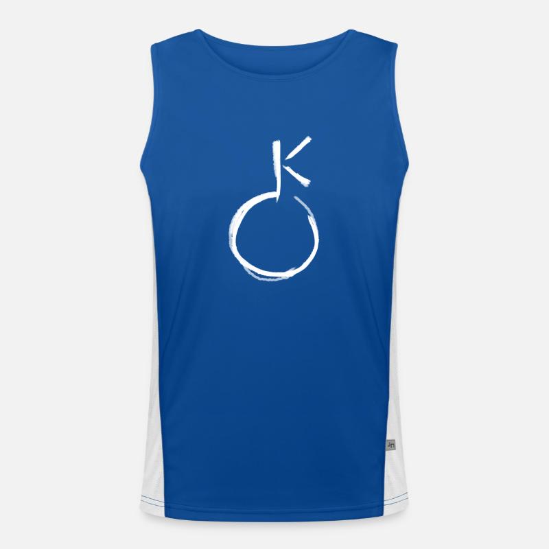 Astrologie Symbol Funktionelles Kontrast-Tank Top für Männer 