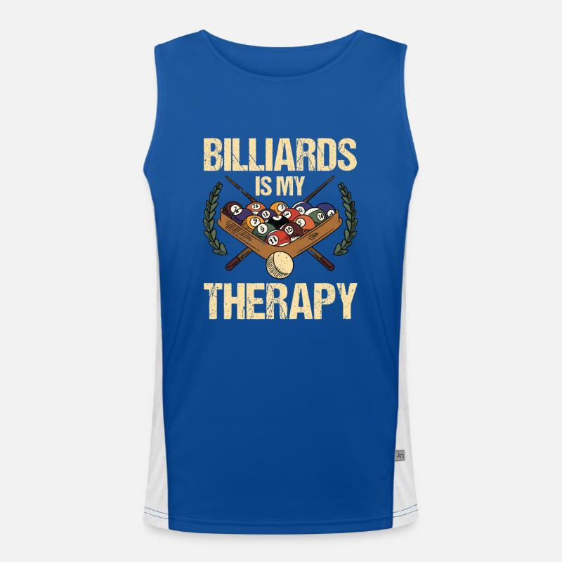 Snooker Pool Billiards Men's Functional Contrast Tank Top 