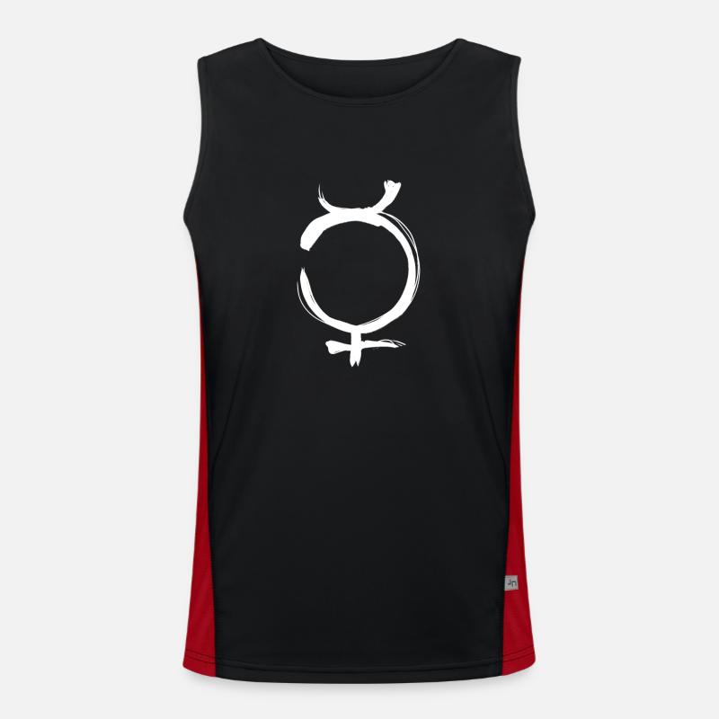 Symbole d’astrologie de Mercure Débardeur respirant contrasté Homme 