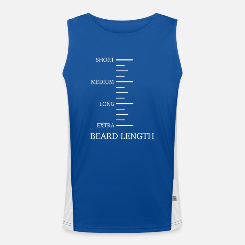 Bart Schnurrbart Bärtige Männer Funktionelles Kontrast-Tank Top für Männer 