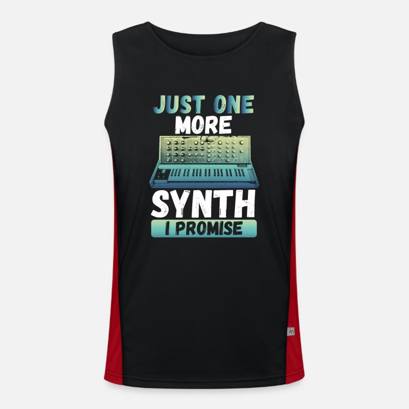 Nur Noch Ein Synthesizer Funktionelles Kontrast-Tank Top für Männer 