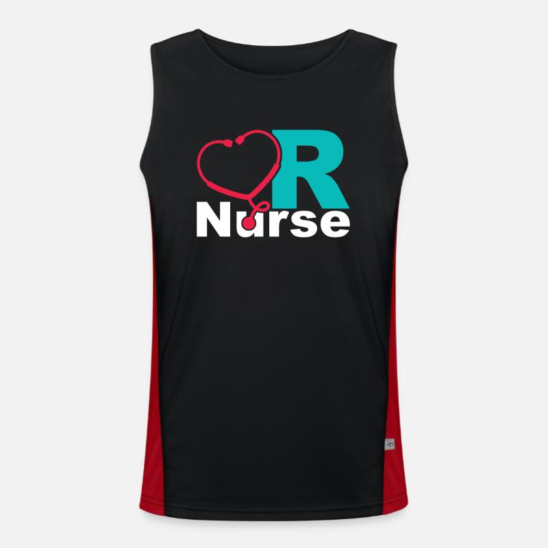 OP Krankenschwester Funktionelles Kontrast-Tank Top für Männer 