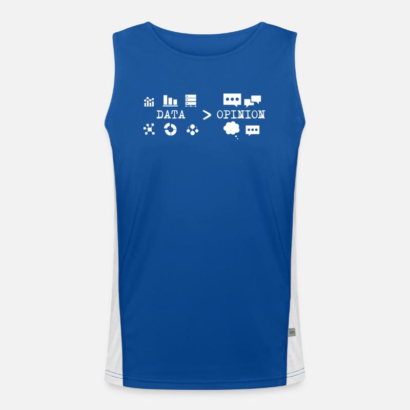 Big Data, Data Analyst, Data Bigger than Opinion Débardeur respirant contrasté Homme 