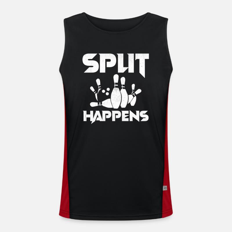 Bowling Smashing Pins - Split Débardeur respirant contrasté Homme 