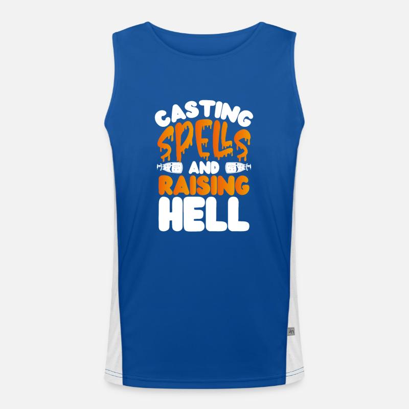 Cast a spell Men's Functional Contrast Tank Top 