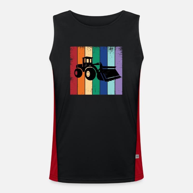 Wheel loader Men's Functional Contrast Tank Top 