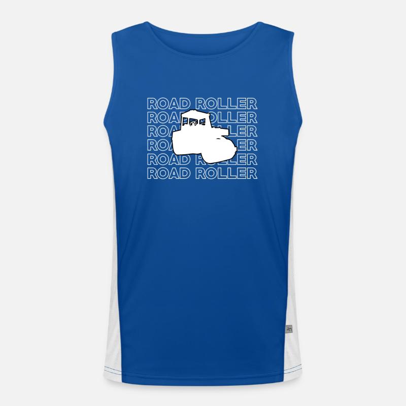 Great roller road construction Men's Functional Contrast Tank Top 