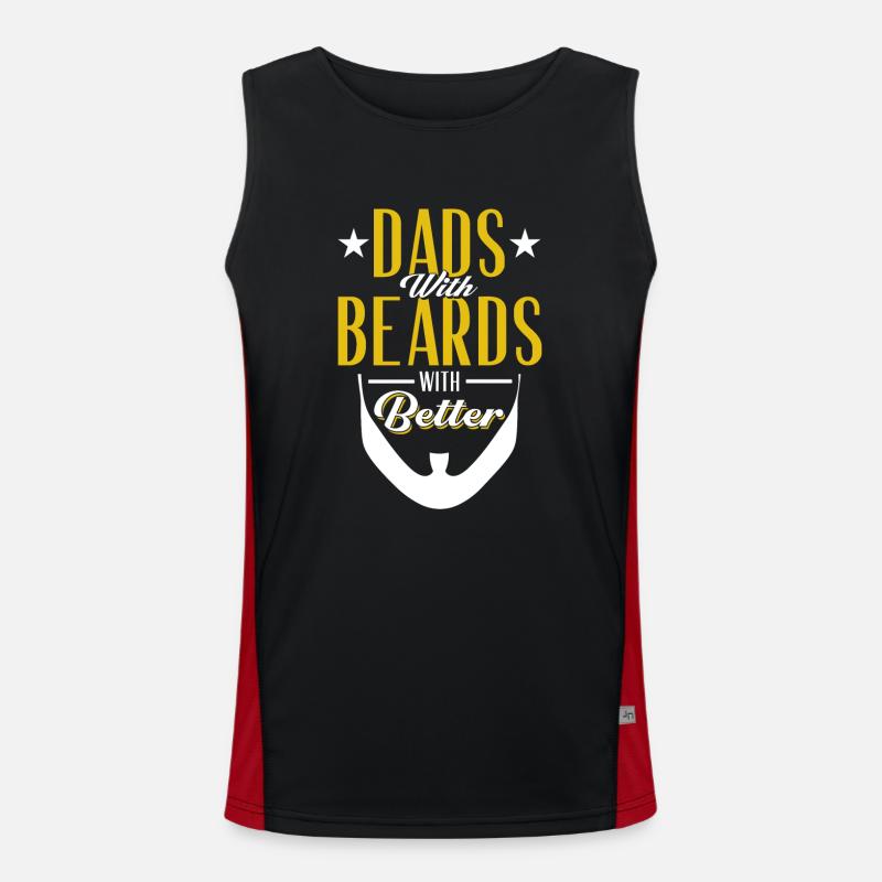 Bärte Spruch Lustiges Bartgeschenk Bart Funktionelles Kontrast-Tank Top für Männer 