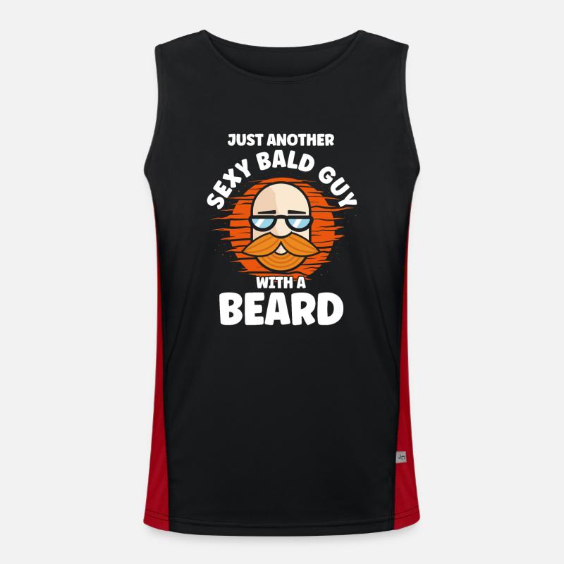 Bärte Spruch Lustiges Bartgeschenk Bart Funktionelles Kontrast-Tank Top für Männer 