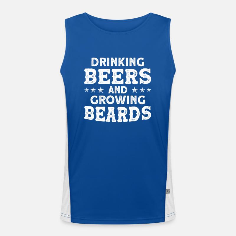 Bärte Spruch Lustiges Bartgeschenk Bart Funktionelles Kontrast-Tank Top für Männer 