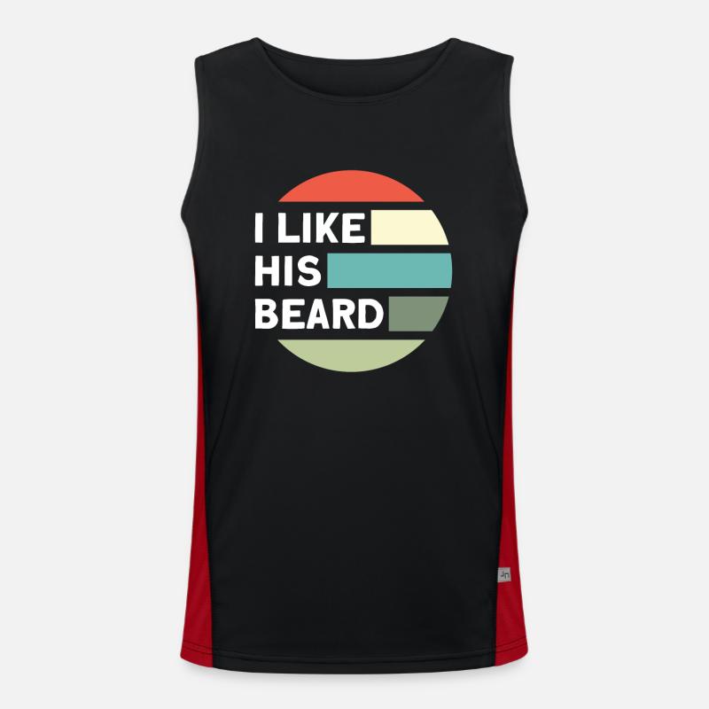 Bärte Spruch Lustiges Bartgeschenk Bart Funktionelles Kontrast-Tank Top für Männer 