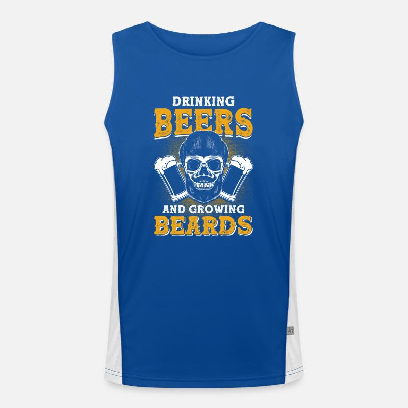 Bärte Spruch Lustiges Bartgeschenk Bart Funktionelles Kontrast-Tank Top für Männer 