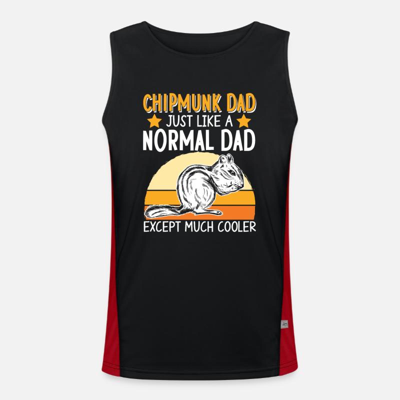 Cadeau de rongeur chipmunk Débardeur respirant contrasté Homme 