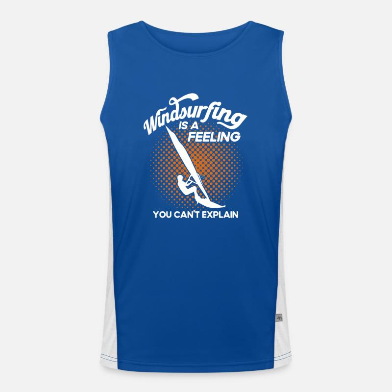 Windsurfen Surfboard Kite Geschenk Für Windsurfer Funktionelles Kontrast-Tank Top für Männer 