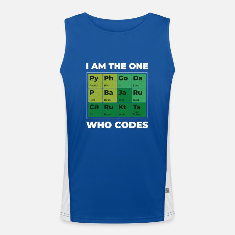 Programmierer - I am the one who codes Funktionelles Kontrast-Tank Top für Männer 