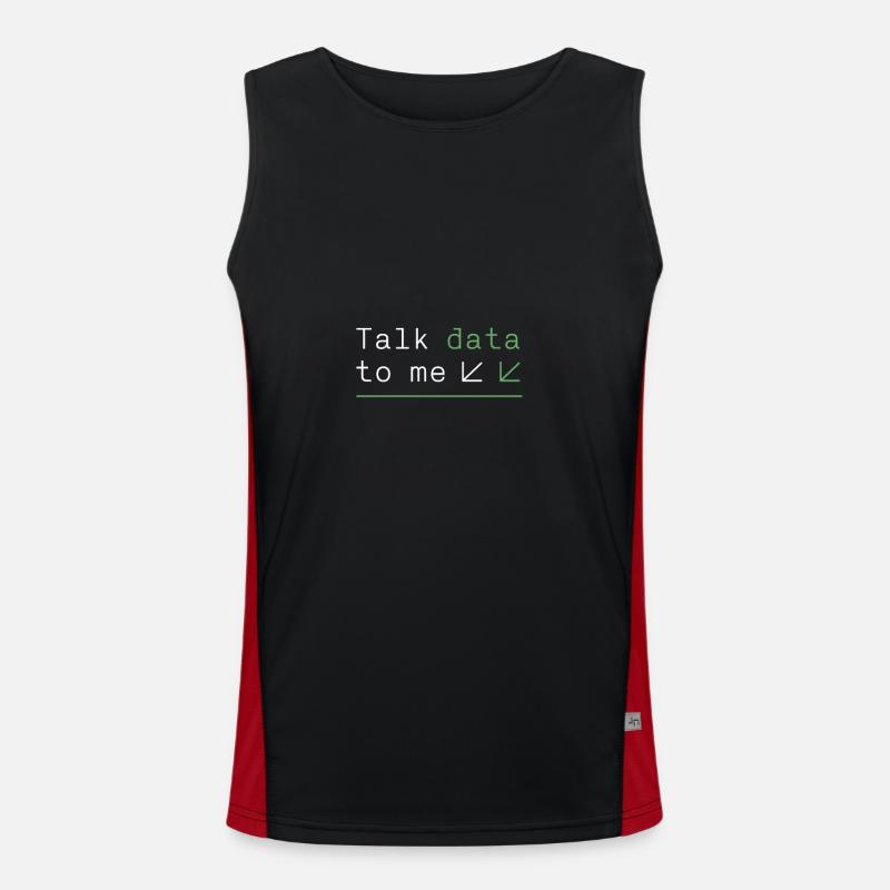 Programmer - talk data to me Men's Functional Contrast Tank Top 
