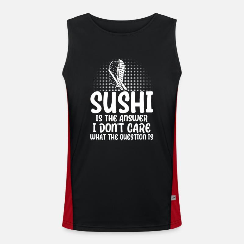 Sushi Geschenk Reis Süß Sushi Funktionelles Kontrast-Tank Top für Männer 
