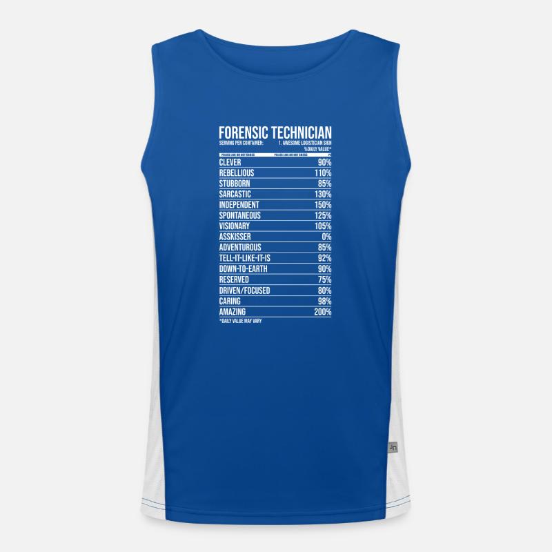 Forensic Technician Men's Functional Contrast Tank Top 