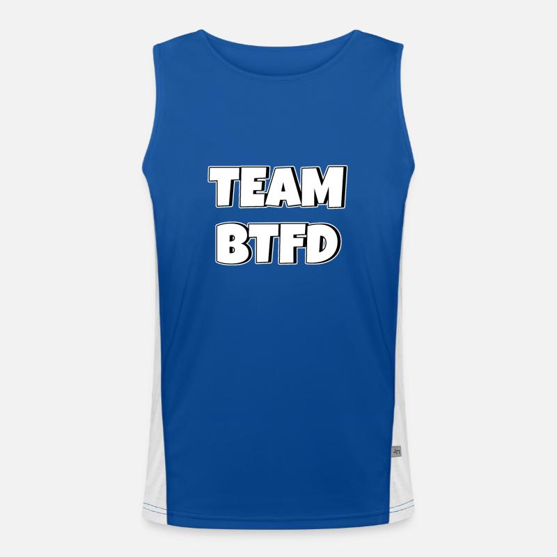 Team BTFD Buy The Dip Krypto Stonk Meme Lustig Funktionelles Kontrast-Tank Top für Männer 