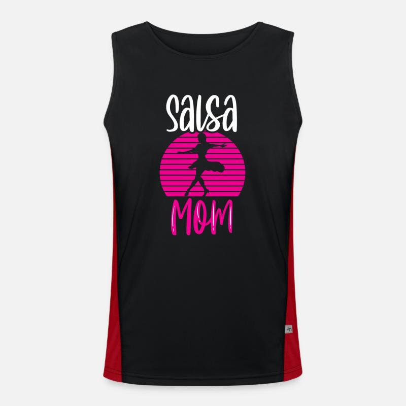 Salsa Maman Danse Danseuse Danse Hobby Débardeur respirant contrasté Homme 