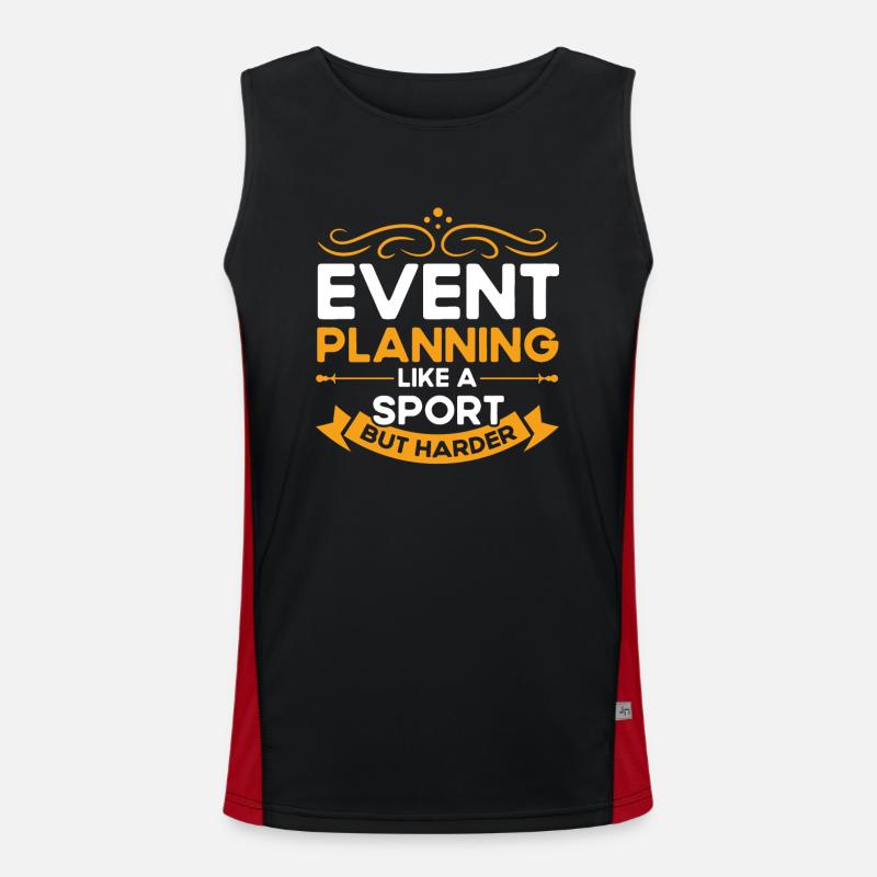Eventplaner Hochzeitsplaner Event Manager Funktionelles Kontrast-Tank Top für Männer 