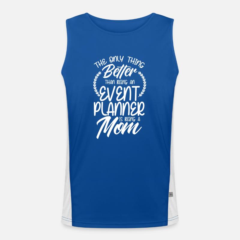 Event Planner Wedding Planner Event Manager Men's Functional Contrast Tank Top 