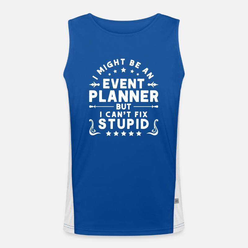 Event Planner Wedding Planner Event Manager Men's Functional Contrast Tank Top 