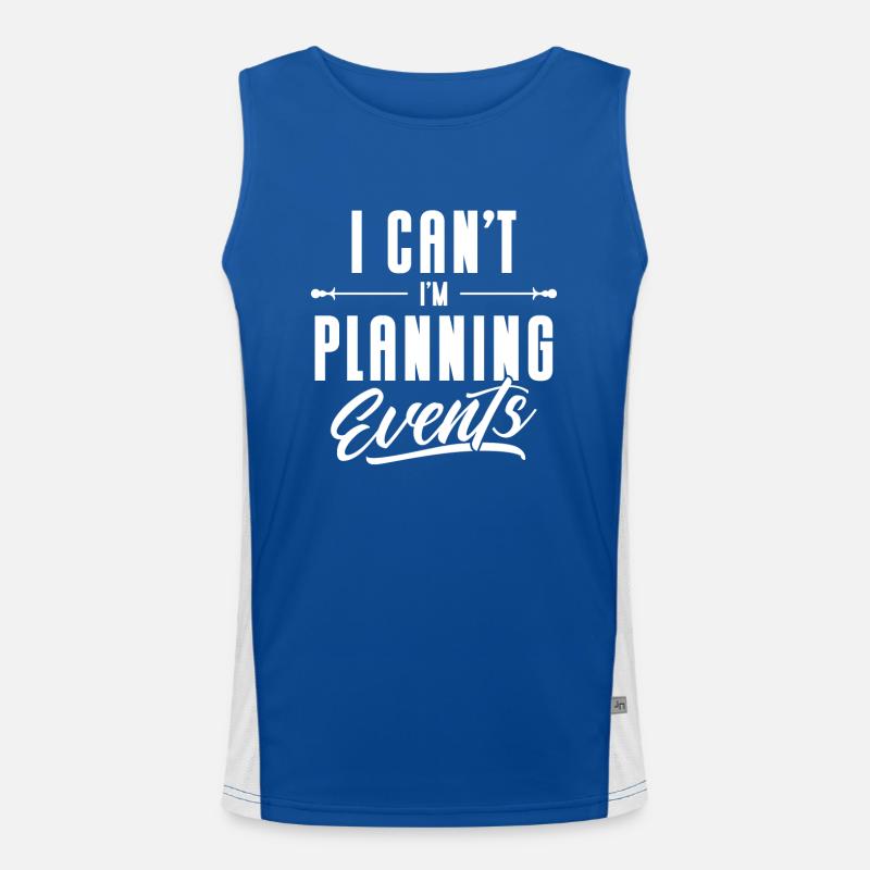 Event Planner Wedding Planner Event Manager Men's Functional Contrast Tank Top 