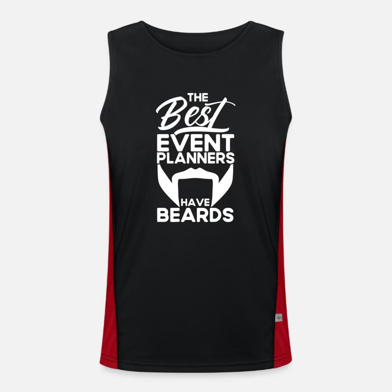 Event Planner Wedding Planner Event Manager Men's Functional Contrast Tank Top 