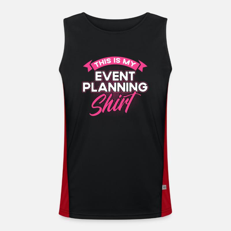 Eventplaner Hochzeitsplaner Event Manager Funktionelles Kontrast-Tank Top für Männer 