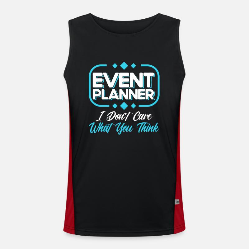 Event Planner Wedding Planner Event Manager Men's Functional Contrast Tank Top 