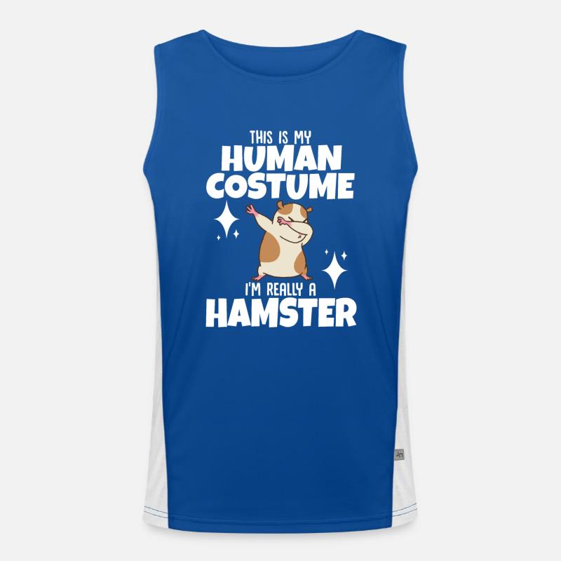 Hamster Cadeau Hamster Lovers Débardeur respirant contrasté Homme 