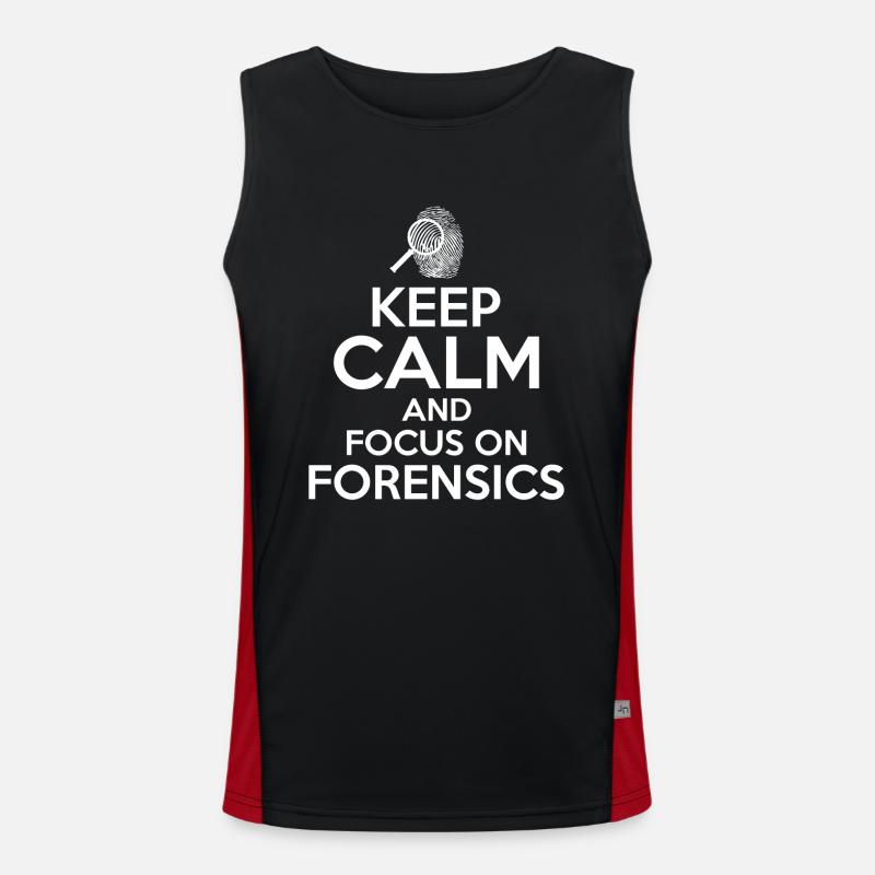 Forensiker Forensische Wissenschaft Funktionelles Kontrast-Tank Top für Männer 