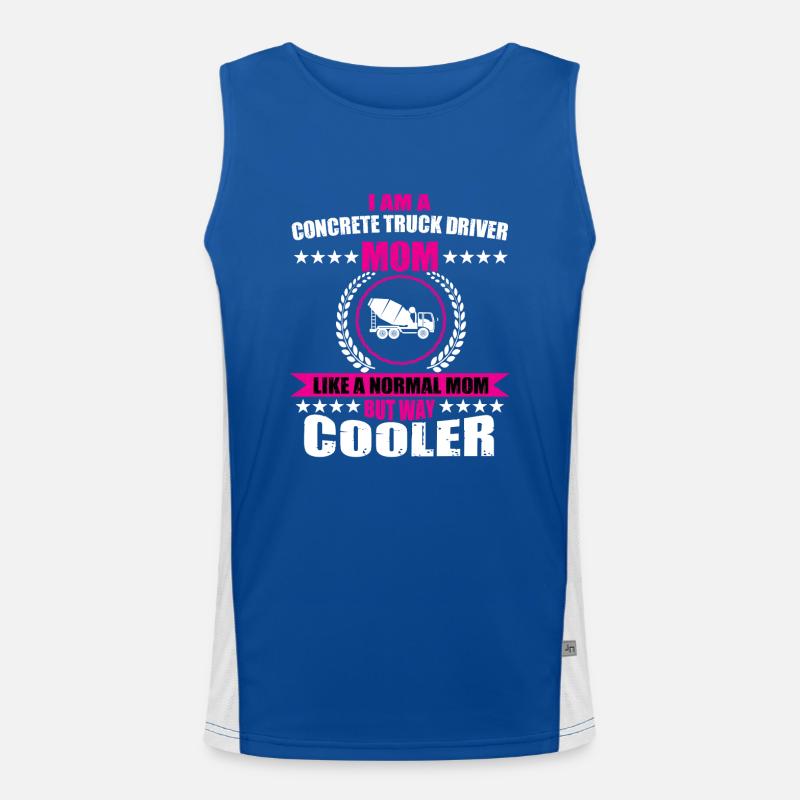 Backhoe loader mom gift for women Men's Functional Contrast Tank Top 