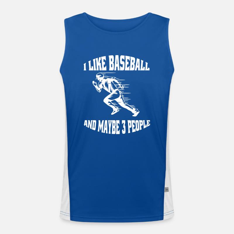 Baseball Baseballspiel Geschenk Baseballliebhaber Funktionelles Kontrast-Tank Top für Männer 