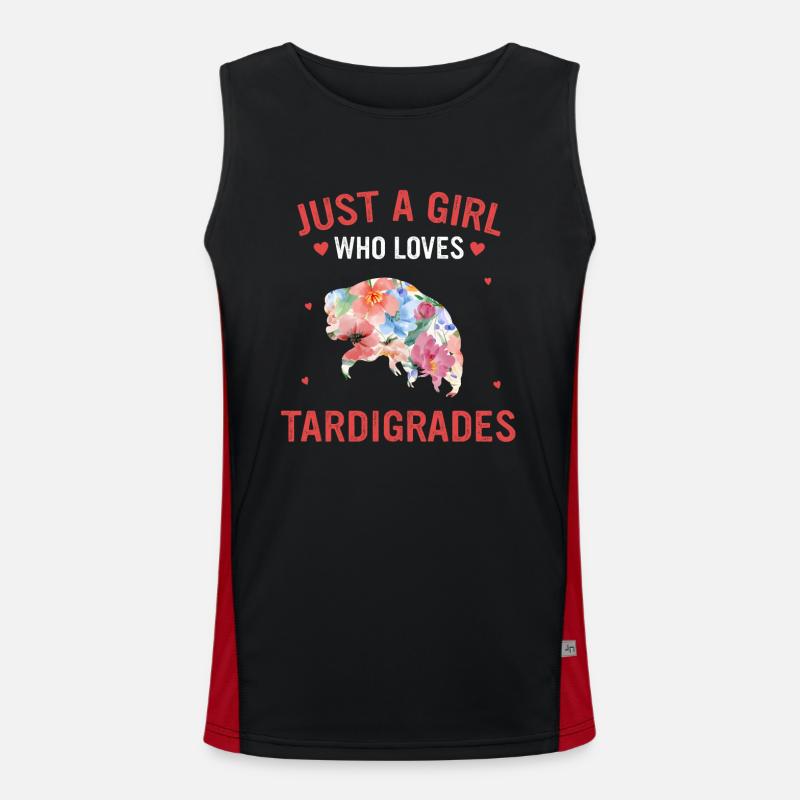 Bärtierchen Funktionelles Kontrast-Tank Top für Männer 