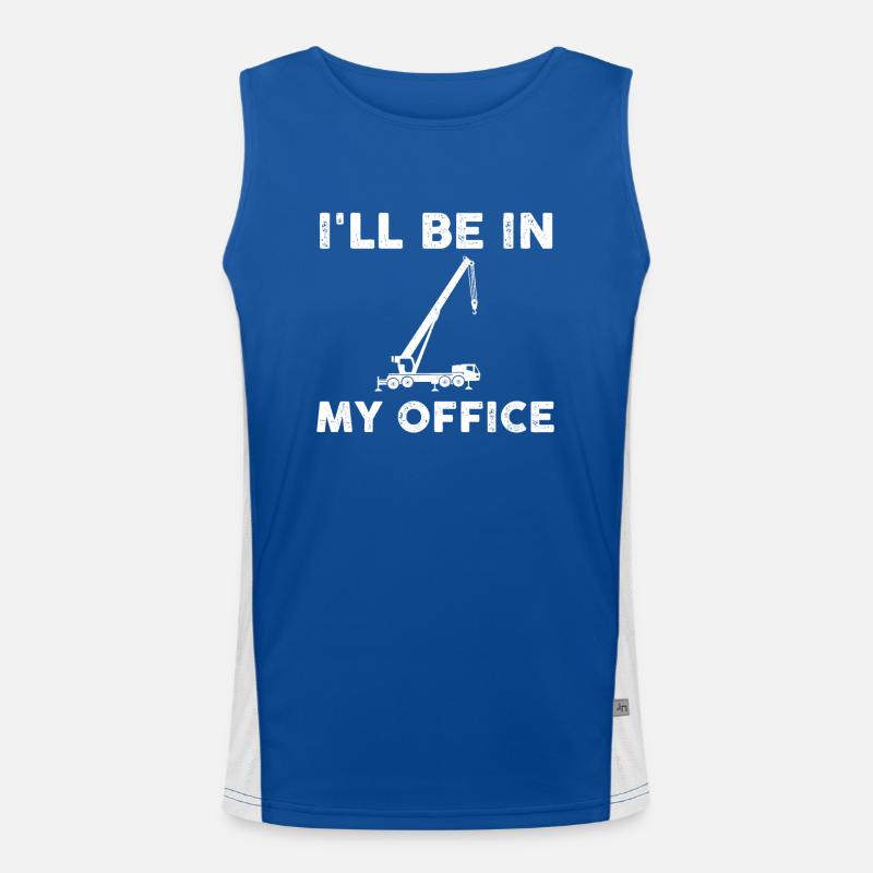 Mobile crane operator gift Men's Functional Contrast Tank Top 