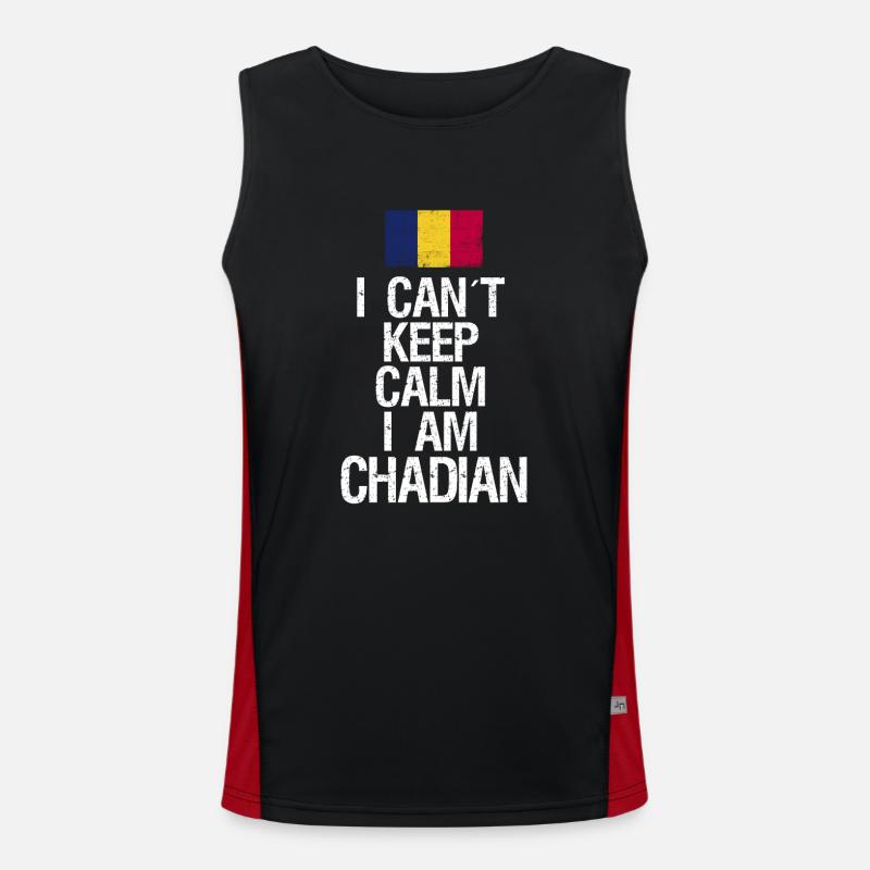 I can not Keep Calm I am Tschader Funktionelles Kontrast-Tank Top für Männer 