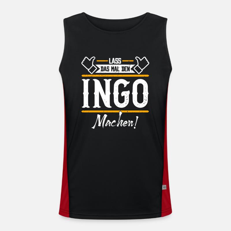 Ingo Geschenkidee Geschenk Geburtstag Funktionelles Kontrast-Tank Top für Männer 