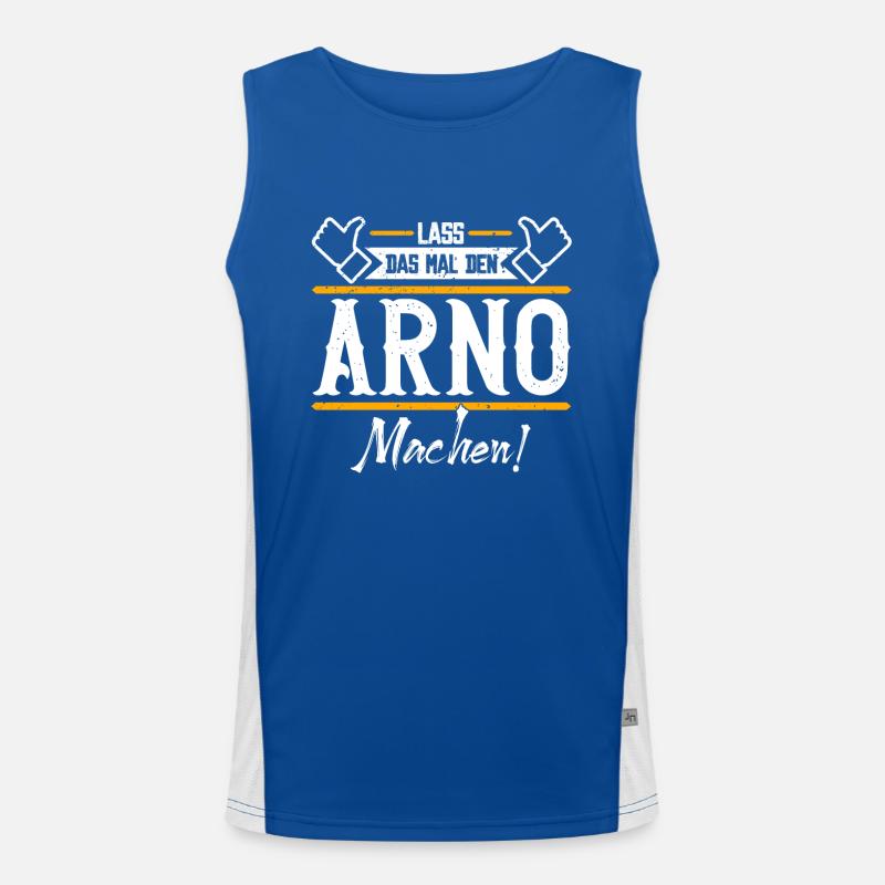 Arno Geschenkidee Geschenk Geburtstag Funktionelles Kontrast-Tank Top für Männer 
