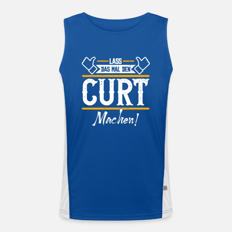 Curt Geschenkidee Geschenk Geburtstag Funktionelles Kontrast-Tank Top für Männer 