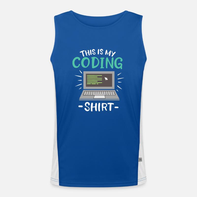 This is my Coding Shirt Coder Men's Functional Contrast Tank Top 