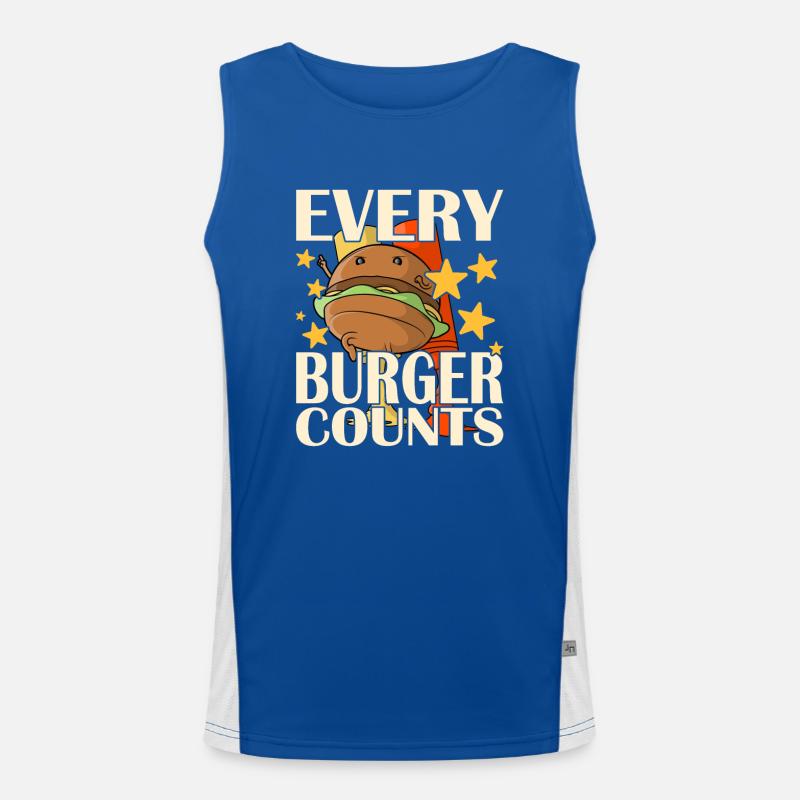 Every Burger Counts Men's Functional Contrast Tank Top 