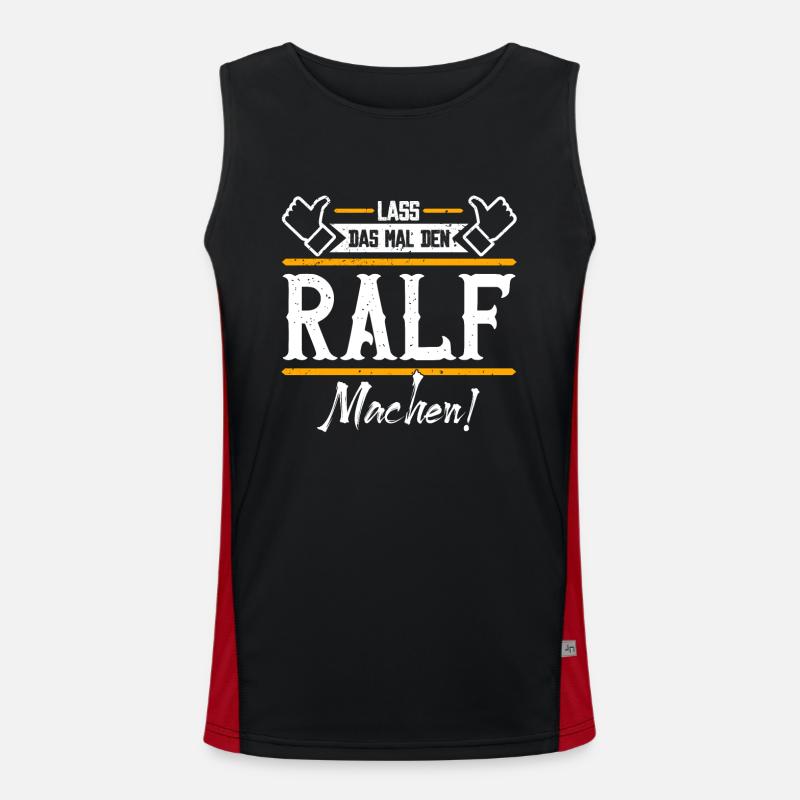 Ralf Geschenkidee Geschenk Geburtstag Funktionelles Kontrast-Tank Top für Männer 
