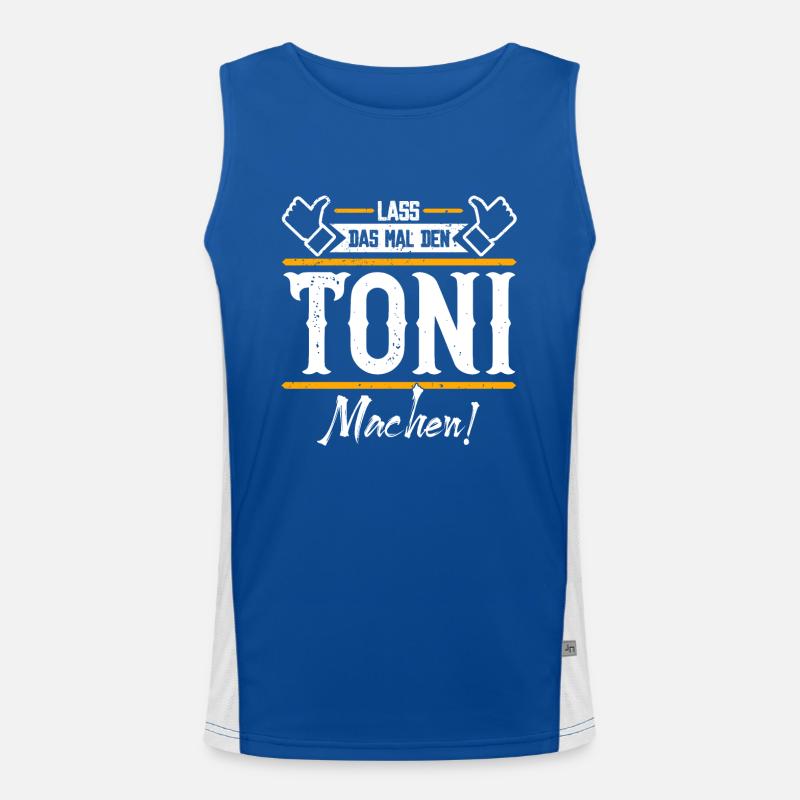 Toni Geschenkidee Geschenk Geburtstag Funktionelles Kontrast-Tank Top für Männer 